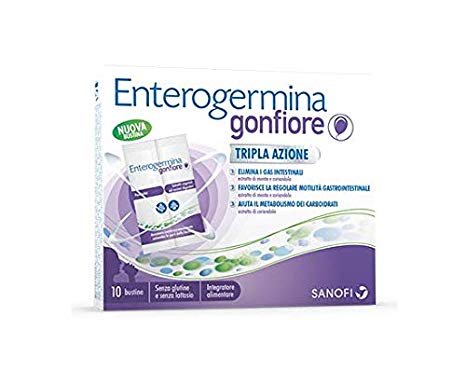 Sanofi Enterogermina Gonfiore integratore alimentare 10 BUSTINE