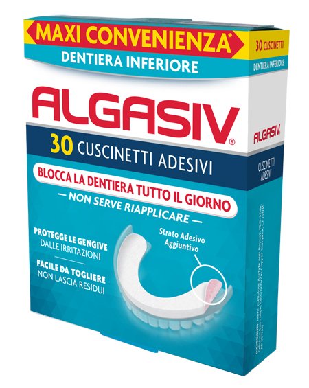 Algasiv Adesivo Inferiore 30 Pezzi