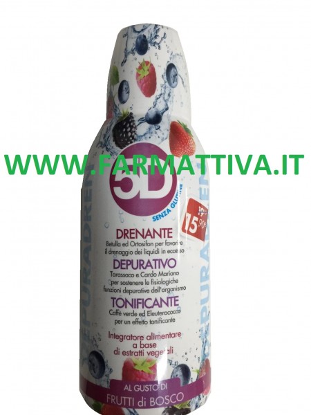 Benefit Depuradren 5D Drenante Depurativo Purificante Frutti di Bosco 500ml
