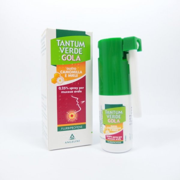 TANTUM VERDE GOLA SPRAY FLURBIPROFENE GUSTO CAMOMILLA E MIELE 15ML