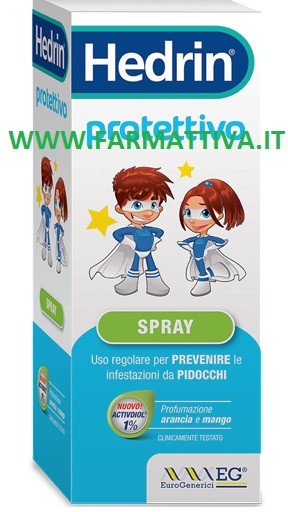 Hedrin Protettivo Spray Previene le infestazioni da pidocchi