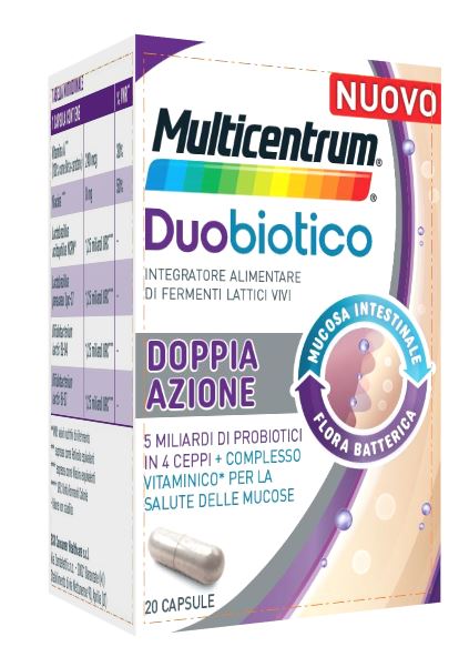 Muticentrum Duobiotico 20 Capsule Benessere Intestinale