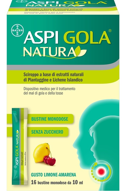 ASPI GOLA NATURA LIMONE AMARENA 16 BUSTINE MONODOSE DA 10ML