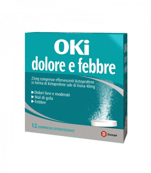 OKI DOLORE E FEBBRE 12 COMPRESSE EFFERVESCENTI