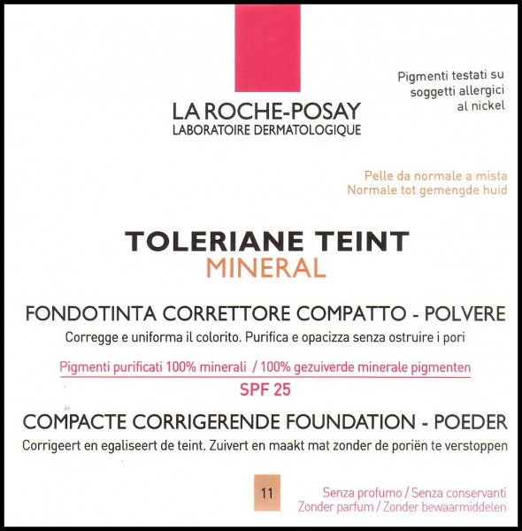 La Roche Posay Toleriane teint mineral colore 11 beige clair