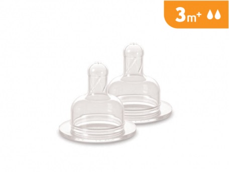 J BIMBI TETTARELLA IN SILICONE BFREE FLUSSO MEDIO LIVELLO 2  3m+ 2 tettarelle