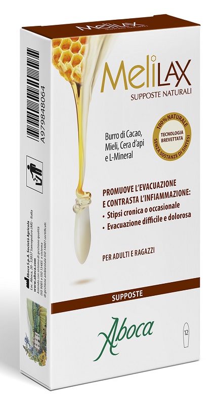 Melilax Supposte Naturali 12 Supposte Stipsi