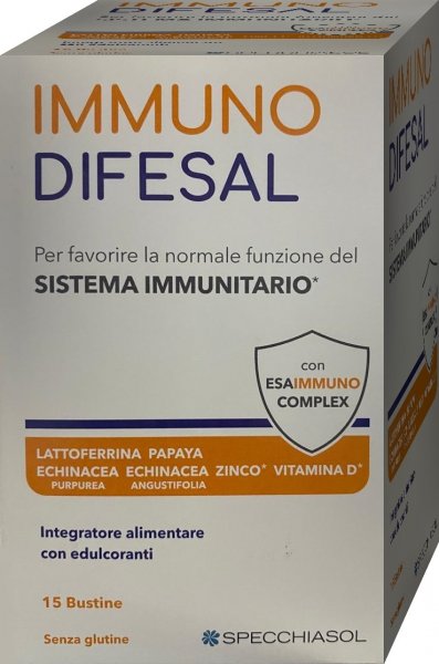 Specchiasol Immuno Difesal 15 Bustine Sistema Immunitario