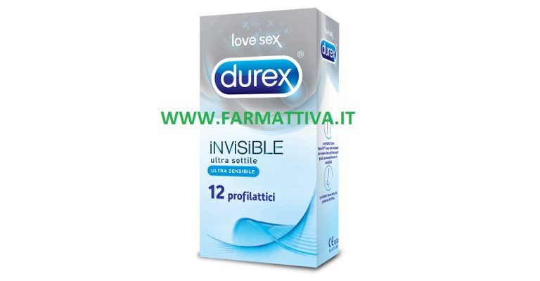 Durex Love Sex Invisible ultra sottile 12 Profilattici
