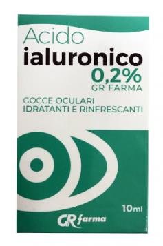 Gr Farma Gocce Oculari Acido Ialuronico 0,2% 10 ml Idratante Rinfrescante