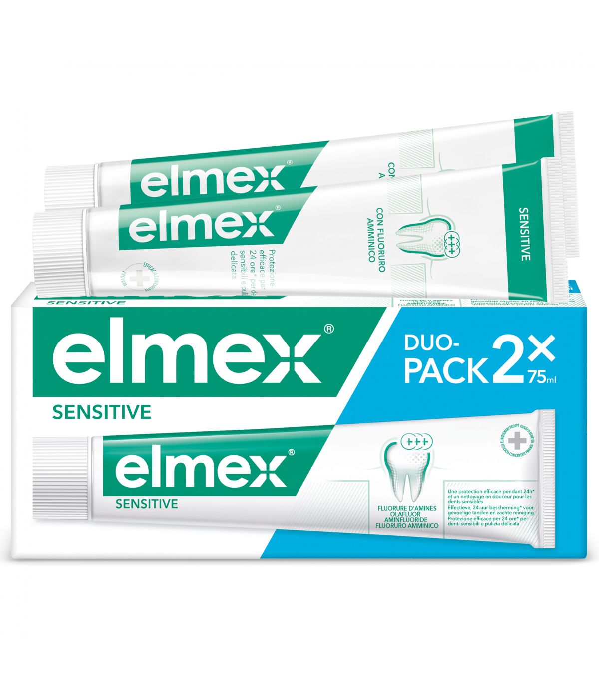 Elmex Sensitive Dentifricio 2 Tubi da 75ml = 150ml