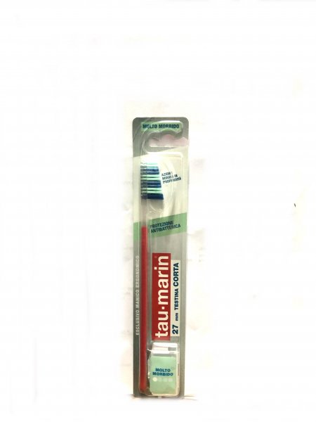 Tau Marin Spazzolino Protezione Antibatterica 27 mm Testina Corta Molto Morbido