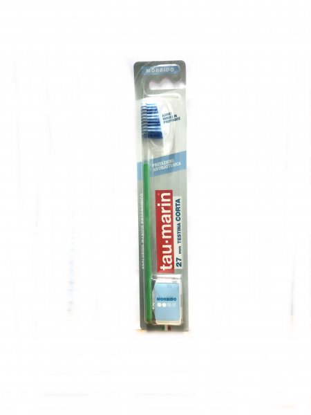 Tau Marin Spazzolino Protezione Antibatterica 27 mm Testina Corta Morbido