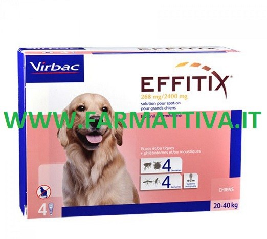 Virbac Effitix soluzione spot on per cani di taglia grande 20 - 40 kg