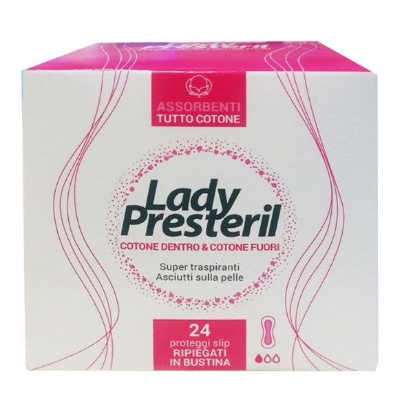 Lady Presteril Assorbenti Tutto Cotone 24 Proteggi Slip