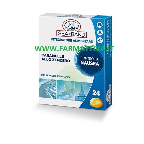 Sea Band P6 Nausea Control Caramelle allo zenzero contro la nausea