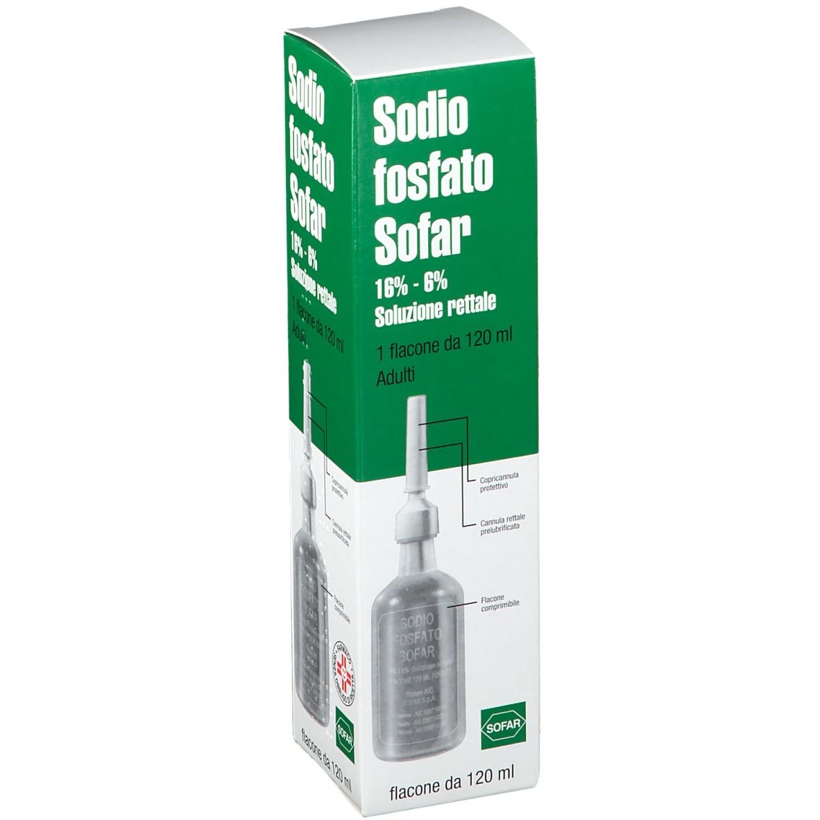 Sodio Fosfato Soluzione Rettale 120ml