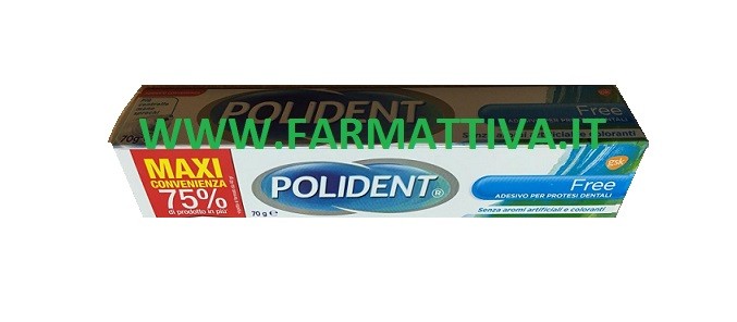 Polident Free Neutro Adesivo per protesi dentali 70g