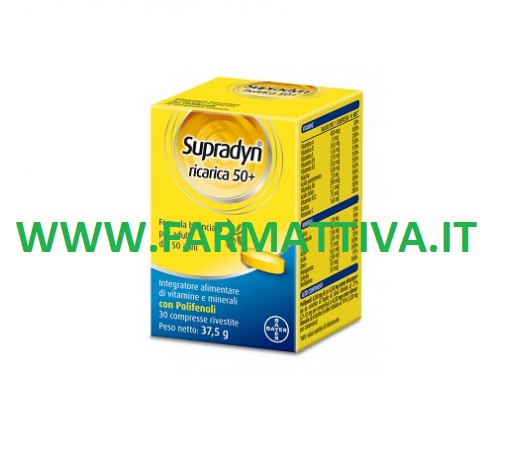 Supradyn Ricarica 50+ 30 Compresse Vitamine e Minerali