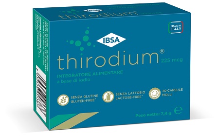 THIRODIUM 225 Integratore alimentare a base di iodio 30 Capsule molli