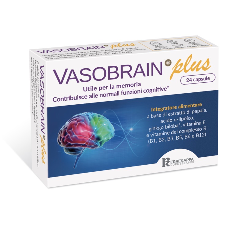 VASOBRAIN PLUS 24 CAPSULE INTEGRATORE PER LA MEMORIA
