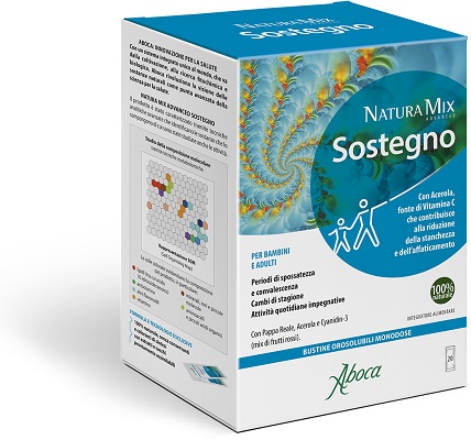Aboca Natura Mix Advanced Sostegno 20 Bustine Ricostituente