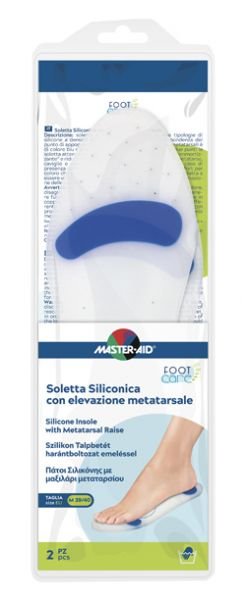 Master Aid Soletta Siliconica Elevazione Metatarsale Taglia M 39/40 2 Pezzi