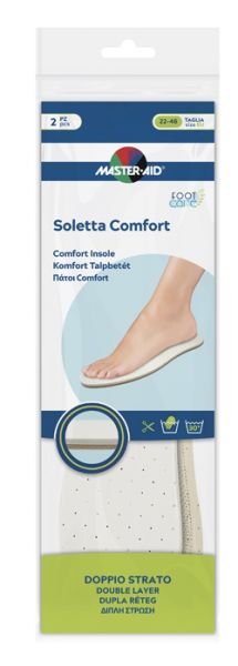 Master Aid Soletta Comfort Doppio Strato Taglia 22/46 2 Pezzi