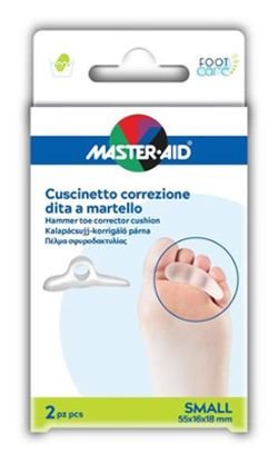 Master Aid Cuscinetto Correzione Dita a Martello Small  55x16x18 mm 2 Pezzi