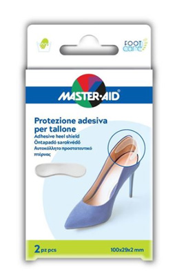 Master Aid Protezione Adesiva Per Tallone 100x29x2 mm 2 Pezzi
