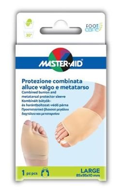 Master Aid Protezione Combinata Alluce Valgo e Metatarso Large 85x95x10 mm 1 Pezzo