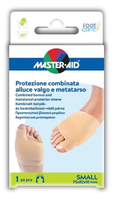 Master Aid Protezione Combinata Alluce Valgo e Metatarso Small 75x82x10 mm 1 Pezzo