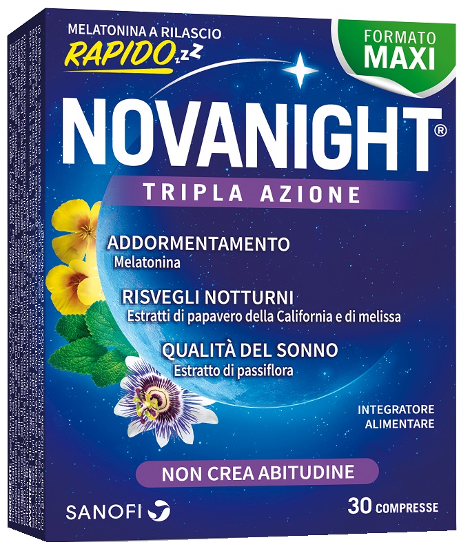 Novanight Tripla Azione 30 Compresse a Rilascio Rapido