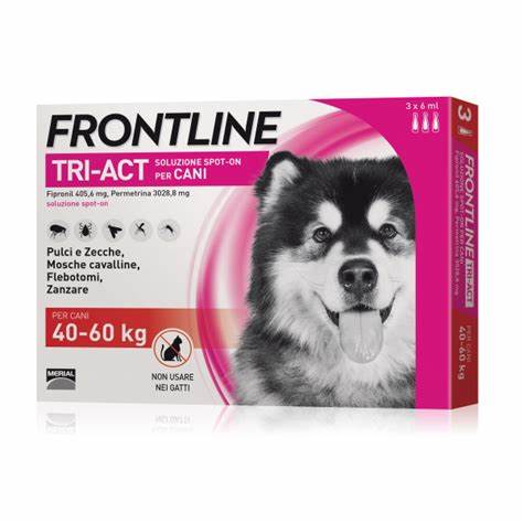 Boehringer Frontline Tri-Act  Cani 40-60 Kg 3 pipette da 6ml + OMAGGIO