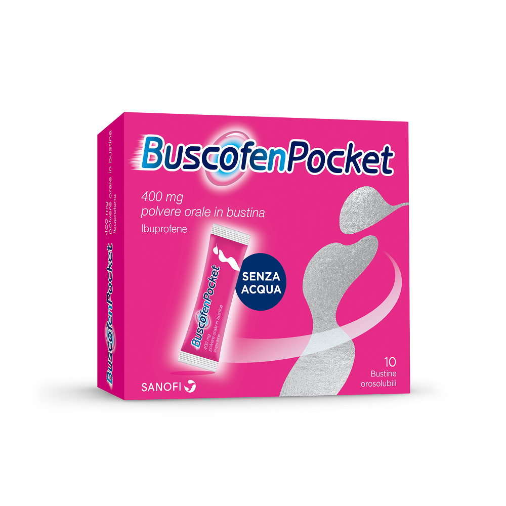 Buscofen Pocket 400mg polvere orale 10 bustine
