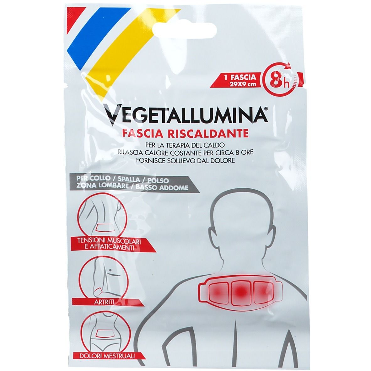 Vegetallumina Fascia Riscaldante 29X9 cm 1 Fascia
