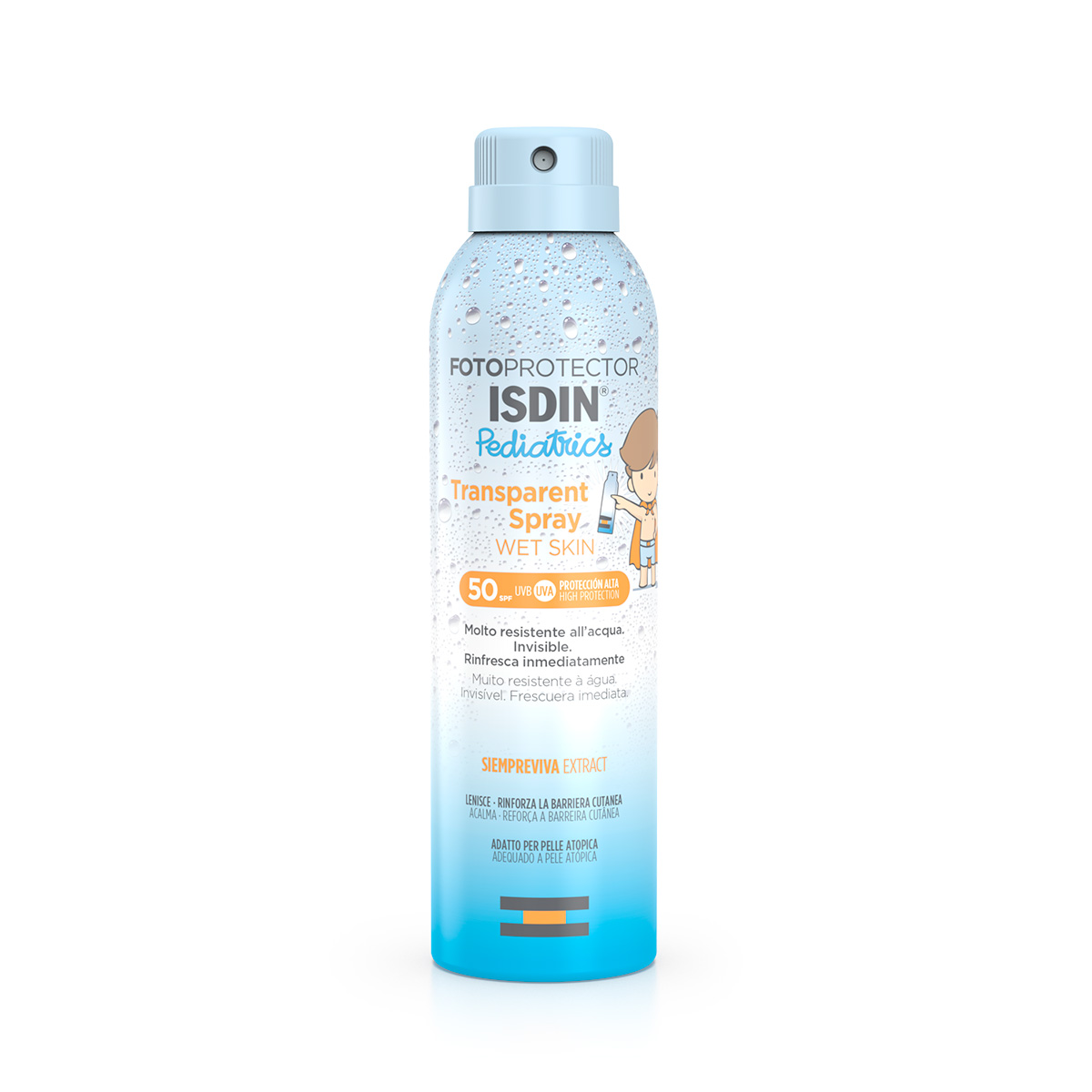 Fotoprotector Isdin Pediatrics Transparent Spray Wet Skin Pediatrics Spf 50 Solare 250 ml