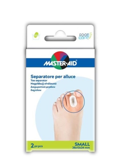 Master Aid Separatore per Alluce 2 Pezzi Small 26X13X24 mm