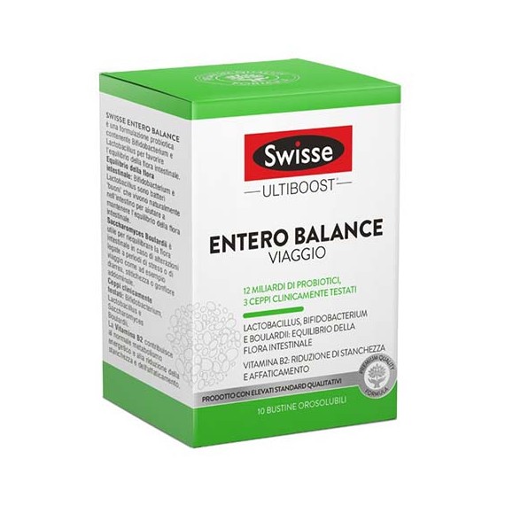 Swisse Ultiboost Entero Balance Viaggio 10 Bustine Orosolubili