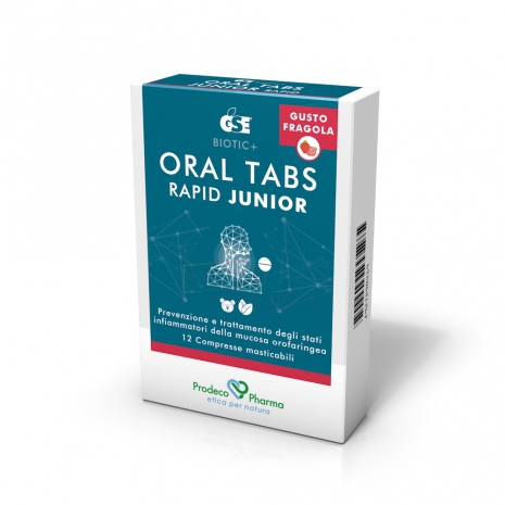 GSE Oral Tabs Rapid Junior Gusto Fragola 12 Compresse