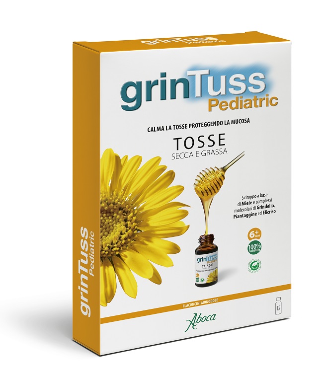 Grintuss Pediatric Siroppo Tosse Secca e Grassa 12 Flaconcinni