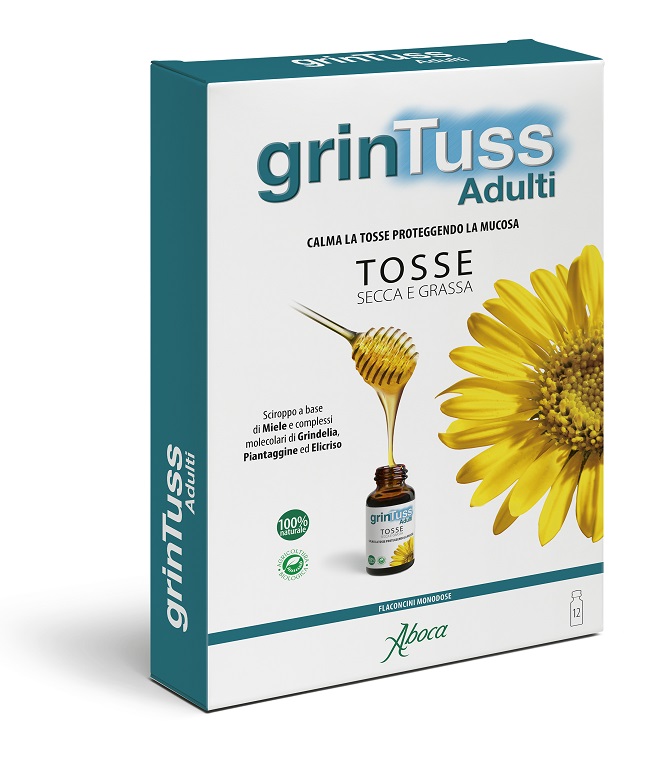 Grintuss Adulti Siroppo Tosse Secca e Grassa 12 Flaconcinni