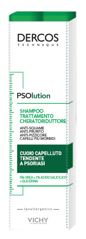 Vichy Dercos Shampoo PSOlution Trattamento Cheratoriduttore 200ml