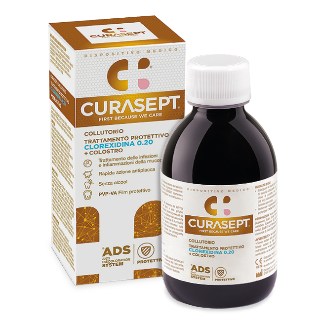 Curasept Collutorio ADS Trattamento Protettivo 0.20 + Colostro DNA ADS 200ml