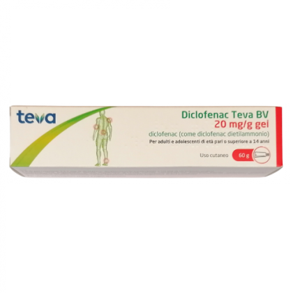 Diclofenac Teva Gel 60G 20Mg/G