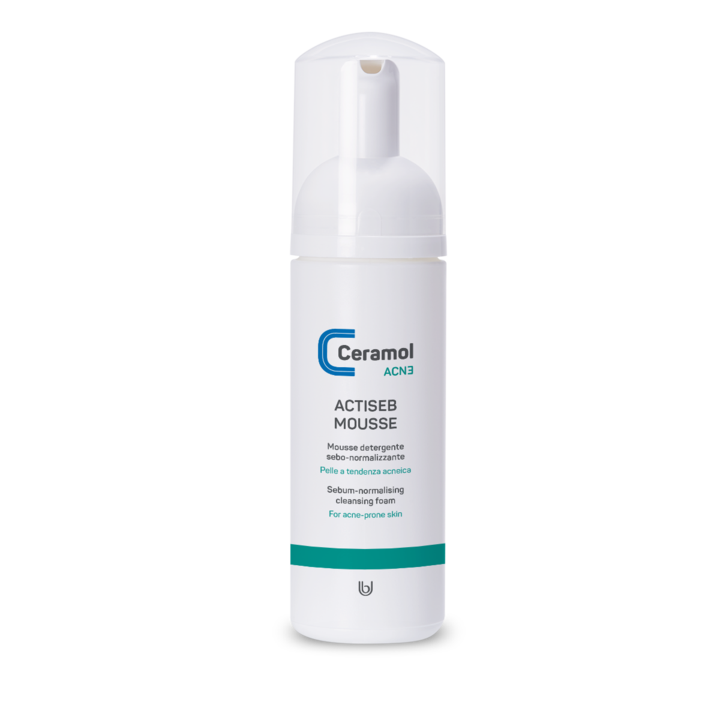 Ceramol Acne Actiseb Mousse detergente Sebo normalizzante 150ml