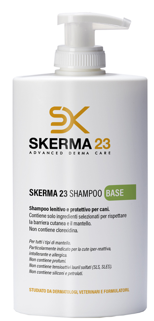 Skerma 23 Shampoo Base lenitivo e protettivo per cani 400ml