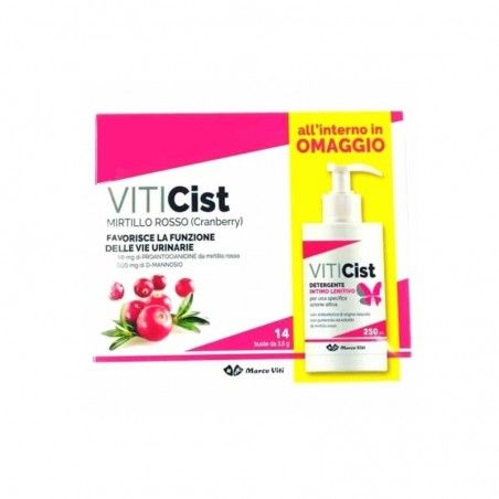 Viticist integratore per vie urinarie 14 Bustine + Detergente intimo antibatterico