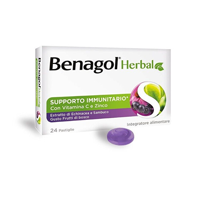 Benagol Herbal Supporto Immunitario 24 Pastiglie