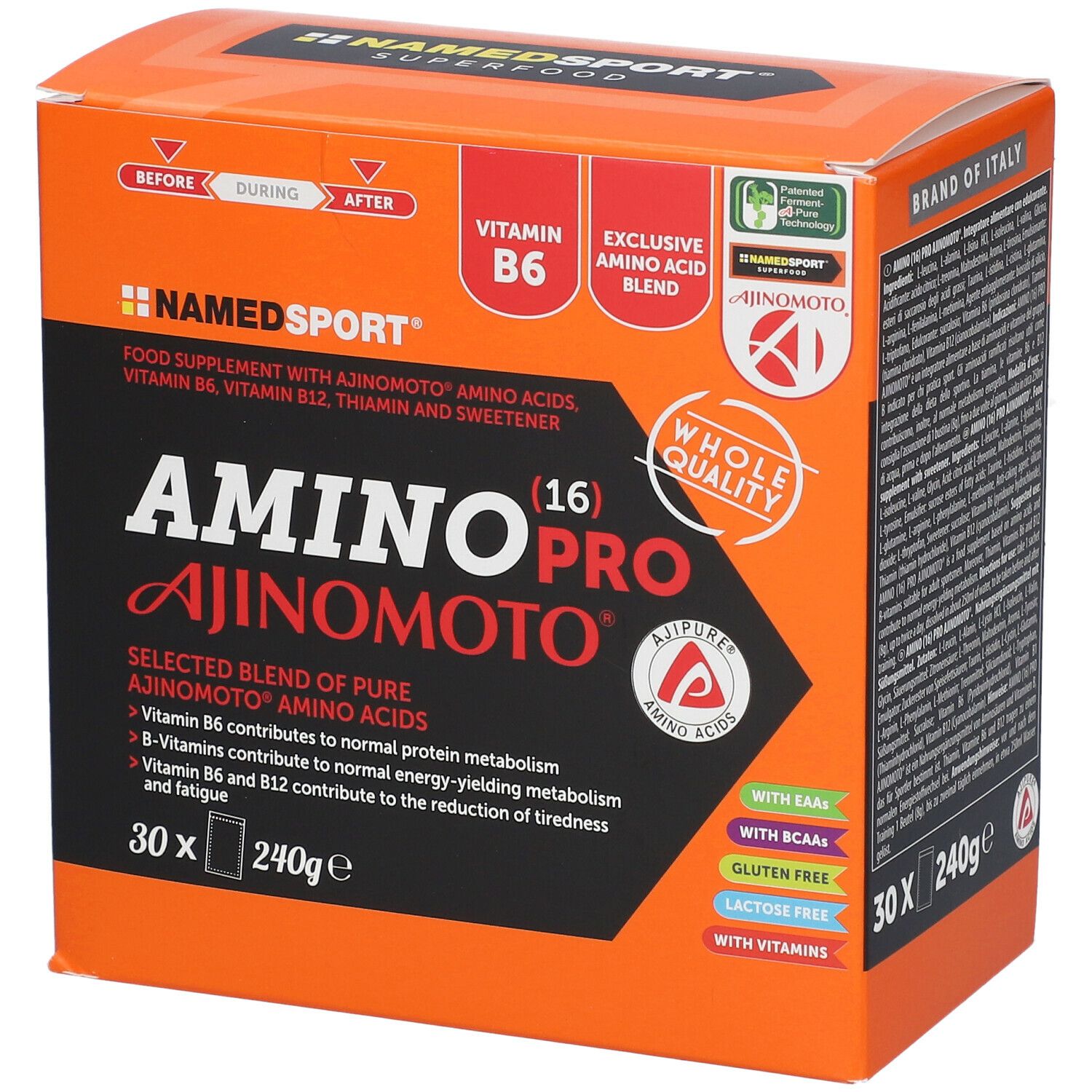 Named Amino 16 Pro Ajnomoto 30 Bustine